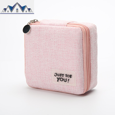 装卫生姨妈巾收纳包棉便携袋盒放月事小包包大容量m可爱韩国简约 三维工匠