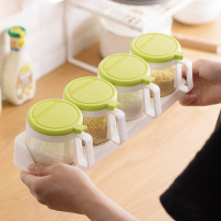 茶花 四组圆形玻璃调味瓶(300ml)300ml*4个/个