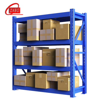 DXBG仓库仓储货架四层金属五金货架家用中型重型置物架展示架子1000KG