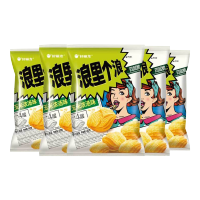 好丽友浪里个浪薯片四层脆玉米休闲玉米酥膨化零食 玉米浓汤味40g*5包