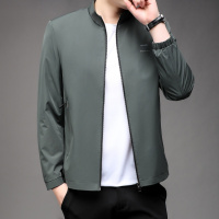 春秋休闲立领夹克外套简约男士轻奢立领上衣外套轻奢休闲时尚夹克