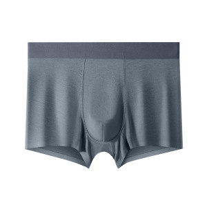 60S莫代尔男士内裤秋冬纯绵厂家定制大码男生短裤无痕平角裤