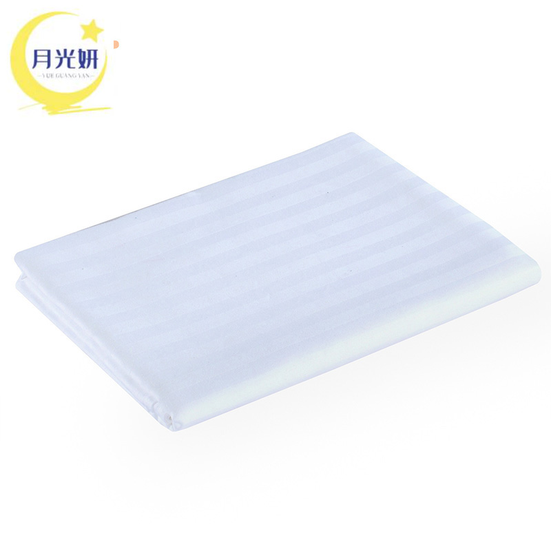 月光妍 80s纯棉缎条床单 200*250cm 条