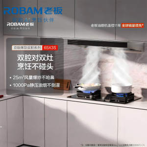 老板(Robam)烟灶套餐 25m³欧式变频油烟机灶具套装 烟机燃气灶65X3S+57B5X(天然气) 一级能效