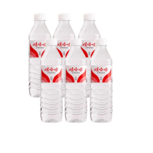娃哈哈纯净水596ml*6瓶/24瓶非矿泉水大瓶装家庭车载饮用水