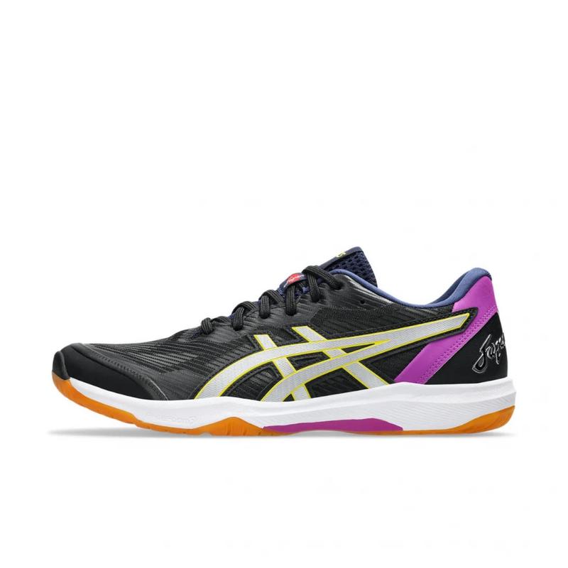 亚瑟士(ASICS)专业级排球鞋男轻量化高回弹稳定防护运动鞋黑紫拼