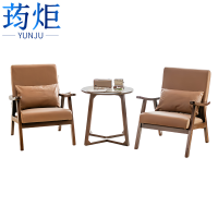 荺炬沙发椅2单椅+1茶几组