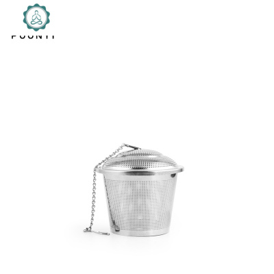 茶壶杯子茶漏器茶叶过滤器不锈钢隔茶渣茶杯滤网懒人泡茶茶具配件封后大号（盖径6.5cm）1个