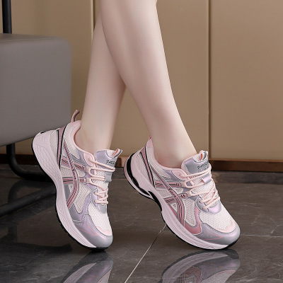 ins韩版新款老爹鞋女秋季学生跑步运动厚底增高休闲鞋女_3