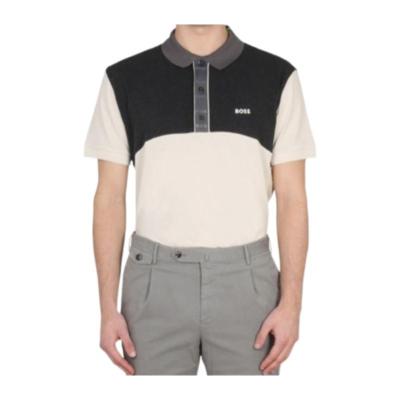 Hugo boss短袖棉质Polo衫男装纽扣门襟透气舒适