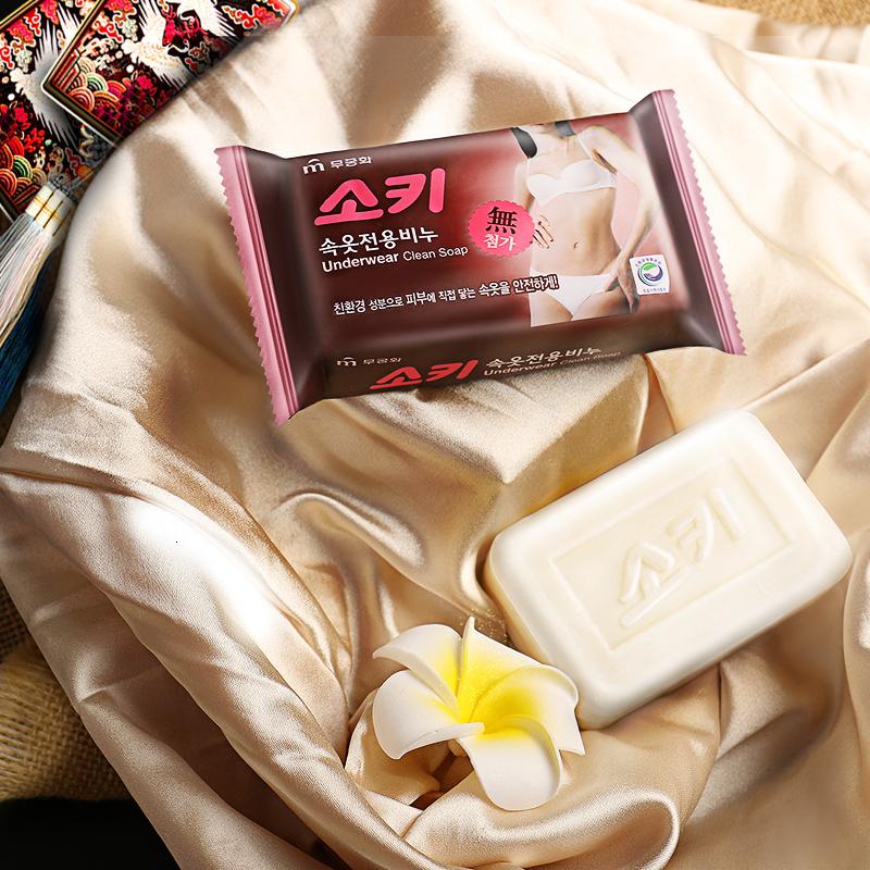 無瑾花 韩国进口女士内衣洗衣皂肥皂150g×4块 椰油皂基 快速瓦解血渍