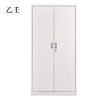 乙壬钢制文件柜资料柜档案柜财务凭证柜带锁储物柜铁皮柜书柜铁开门文件柜[工厂现做 7天内发货]