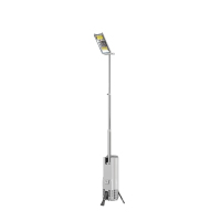 晫安联 ZM006A AC220V 50W 5700K IP65 1.9m LED 多功能移动照明灯 银色