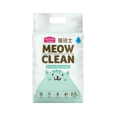 麦富迪天然破碎豆腐猫砂2.5kg猫咪猫砂5斤装无尘结团快薄荷香型猫砂
