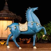 美帮汇马摆件工艺品 铜马到成功将马唐马铜马客厅酒柜装饰品