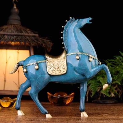 美帮汇马摆件工艺品 铜马到成功将马唐马铜马客厅酒柜装饰品