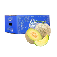 礼盒装[苏鲜生]网纹蜜瓜 净重4.5斤 1-4个 冰淇淋新鲜水果当季哈蜜瓜