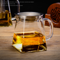[补贴10%]玻璃公道杯耐热家用过滤分茶器功夫茶具304茶漏茶杯泡茶套装加热