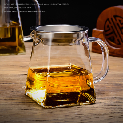 [补贴10%]玻璃公道杯耐热家用过滤分茶器功夫茶具304茶漏茶杯泡茶套装加热