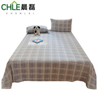 晨磊 床单三件套 200*230cm(浅灰格) 套