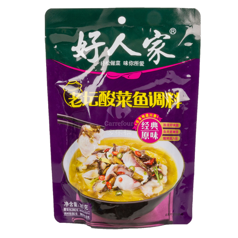 好人家老坛酸菜鱼调料(经典原味)390g