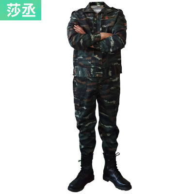 黑鹰迷彩男女套装工作服男女通用耐磨焊工劳保服施工野营登山户外男士工装制服莎丞(SHACHEN)