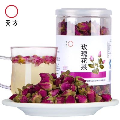[中华特色]池州馆 天方玫瑰花茶 55g/罐 玫瑰花干 花蕾 华东