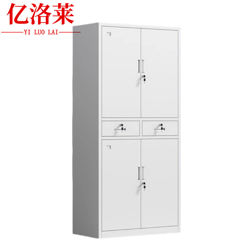 亿洛莱 文件柜档案柜 二斗铁850*390*1800mm 台