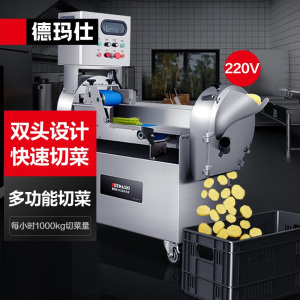 德玛仕(DEMASHI)商用切菜机 切片切丁切丝全自动 土豆切片机DQC101