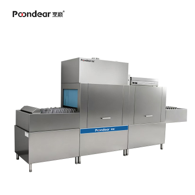 烹巅商用全自动长龙洗碗机 一主洗一漂洗一烘干 GB-X12H1-1 4200*1070*2085mm