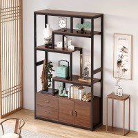 屏风隔断客厅现代玄关新中式博古架置物架展示柜非实木摆件书架子