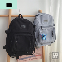 韩国ins学院风双肩包 日系原宿古着感书包女简约百搭学生旅行背包NEW LAKE
