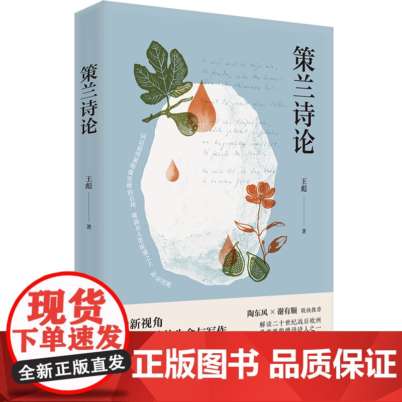 策兰诗论 王彪著 走近保罗·策兰的学术随笔 花城出版社正版书籍