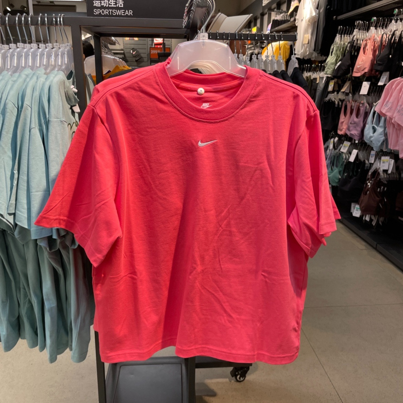 NIKE耐克短袖T恤运动休闲舒适透气圆领宽松款女装DD1238-629 D