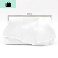 2020新款名媛配晚礼服包白色手包宴会气质小包包手提晚宴手拿包女NEW LAKE 白色女手包