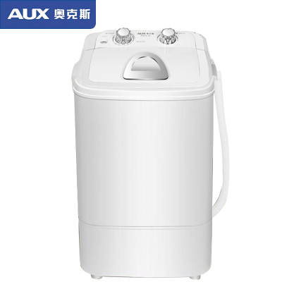 奥克斯(aux) xpb42-108 半自动单桶迷你洗衣机 白色杀菌款