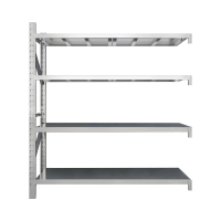 鑫星奈 XXN4012911 不锈钢货架201材质四层仓储货架 200*50*200cm/300kg副架