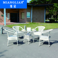 绵冠MIANGUAN肯德基快餐桌椅甜品奶茶食堂饭堂餐厅面馆饭店小吃奶茶店快餐桌椅组合4人位含椅子 橡木色1200*600