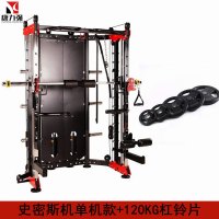 康力强KLQ6018A史密斯机多功能移动飞鸟深蹲卧推龙门架综合训练器械单机款+120KG杠铃片