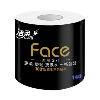 芳美达 洁柔卷纸黑Face有芯卫生纸吸水纸大卷整箱家用 4层140克10卷1提