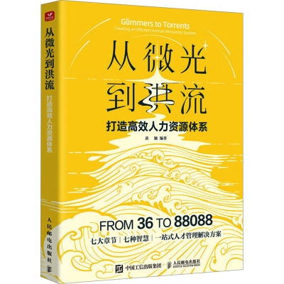 正版新书]从微光到洪流:打造高效人力资源体系黄颖 编著9787115