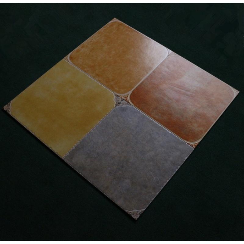 地中海风格瓷砖带花角地板砖400x400阳台客厅厨房卫生间防滑地砖壹德