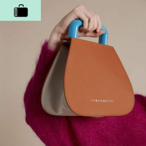 欧美潮牌设计师款亚克力手柄包包女2020夏季新款拼色斜挎手提小包NEW LAKE女斜挎包