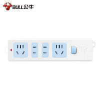 公牛新国标插座/接线板 4位总控 无线(需自行配电源线和插头)GN-407W