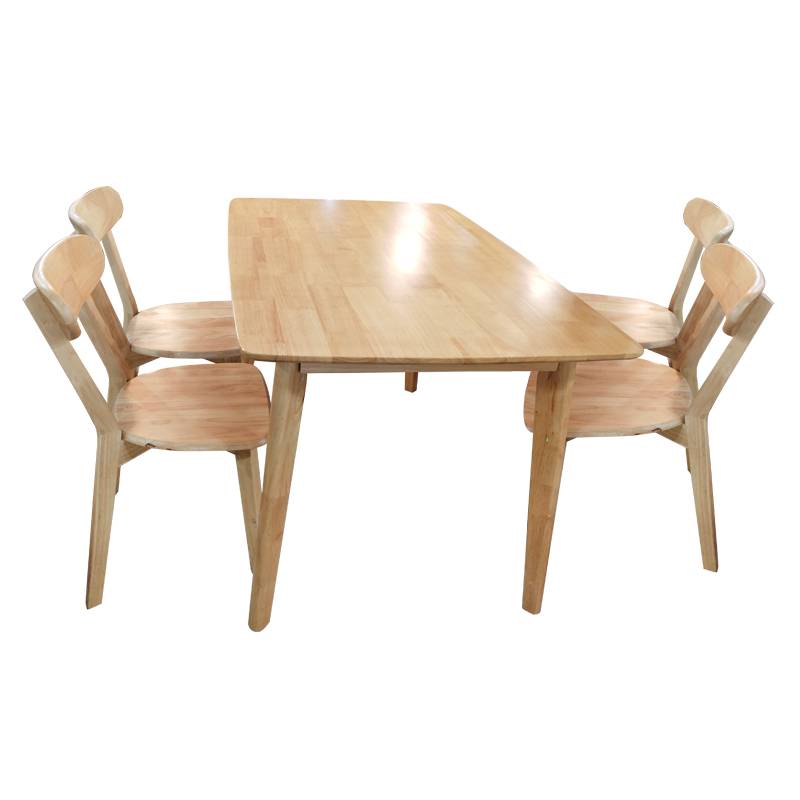 安立洁康实木餐桌椅1380*800*760mm(套)