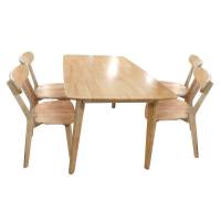 安立洁康实木餐桌椅1380*800*760mm(套)