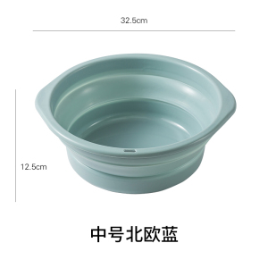 可折叠塑料脸盆便携式家用婴儿大号伸缩旅行洗脚盆折叠盆子特大