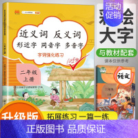 近义词反义词 二年级上 [正版]小学二年级上册近义词反义词形近字同音字多音字大全同步练习册人教版语文专项训练升级版学习与
