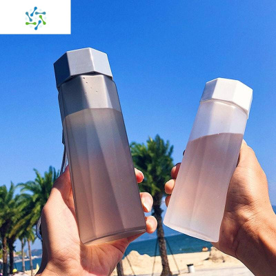 运动水杯男女学生随手杯茶杯防摔可高温健身户外简约便携塑料杯子三维工匠