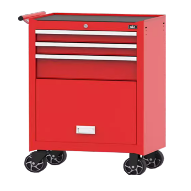 围达 抽屉式工具车 三抽一门红色 个